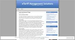 Desktop Screenshot of etariff.wordpress.com