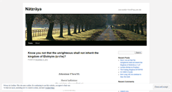 Desktop Screenshot of natzraya.wordpress.com