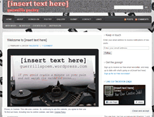 Tablet Screenshot of guerrillapoem.wordpress.com