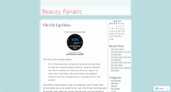 Desktop Screenshot of beautyfanatic.wordpress.com