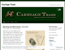 Tablet Screenshot of carriagetradeinsl.wordpress.com