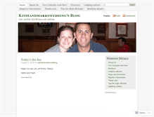 Tablet Screenshot of katieandmarkswedding.wordpress.com