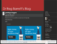Tablet Screenshot of drregbarrett.wordpress.com