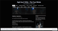 Desktop Screenshot of ngahauewha.wordpress.com