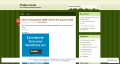 Desktop Screenshot of plaingreen.wordpress.com