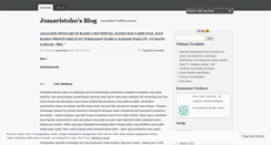 Desktop Screenshot of jumaristoho.wordpress.com