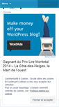 Mobile Screenshot of liremontreal.wordpress.com