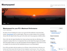 Tablet Screenshot of maxmyspeed.wordpress.com