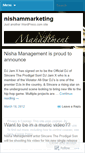 Mobile Screenshot of nishammarketing.wordpress.com