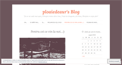 Desktop Screenshot of ploaiedeaur.wordpress.com