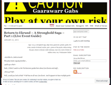 Tablet Screenshot of gaarawarrgabs.wordpress.com