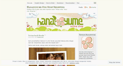 Desktop Screenshot of hanatoyume.wordpress.com