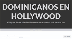 Desktop Screenshot of dominicanosenhollywood.wordpress.com
