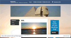 Desktop Screenshot of kalizamar.wordpress.com