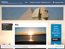 Tablet Screenshot of kalizamar.wordpress.com
