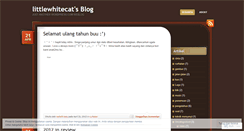 Desktop Screenshot of littlewhitecatmyblackcat.wordpress.com