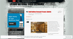 Desktop Screenshot of lelandnationalgoldexchange.wordpress.com