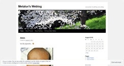 Desktop Screenshot of metaluv.wordpress.com