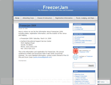 Tablet Screenshot of freezerjam.wordpress.com