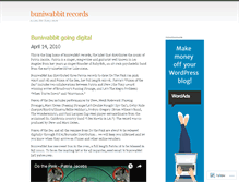 Tablet Screenshot of buniwabbit.wordpress.com