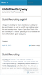 Mobile Screenshot of ididntlikeitanyway.wordpress.com