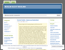 Tablet Screenshot of muslimsuchtmuslima.wordpress.com