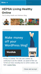 Mobile Screenshot of livinghealthyonline.wordpress.com