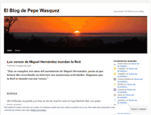 Tablet Screenshot of pepewasquez.wordpress.com