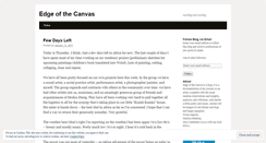 Desktop Screenshot of edgeofthecanvas.wordpress.com