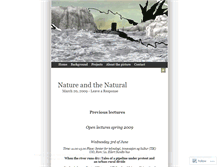 Tablet Screenshot of naturenatural.wordpress.com