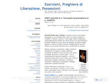 Tablet Screenshot of esorcismipossessioni.wordpress.com