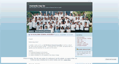 Desktop Screenshot of momentsmaybe.wordpress.com