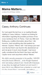 Mobile Screenshot of mamamatters.wordpress.com