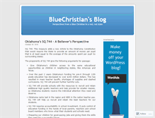 Tablet Screenshot of bluechristian.wordpress.com