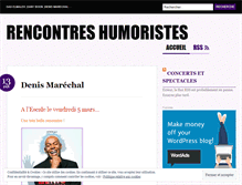 Tablet Screenshot of humoristes89.wordpress.com