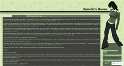 Desktop Screenshot of demetershouse.wordpress.com