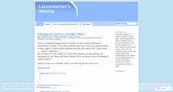 Desktop Screenshot of latestdotnet.wordpress.com