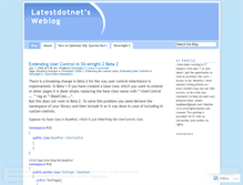 Tablet Screenshot of latestdotnet.wordpress.com