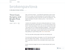 Tablet Screenshot of brokenpavlova.wordpress.com