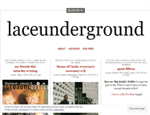 Tablet Screenshot of laceunderground.wordpress.com