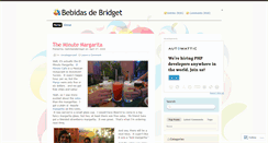 Desktop Screenshot of bebidasdebridget.wordpress.com