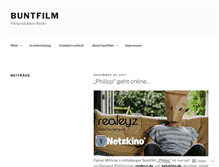 Tablet Screenshot of buntfilm.wordpress.com