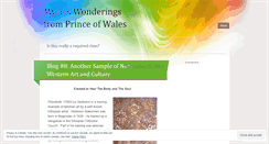 Desktop Screenshot of fromprinceofwales.wordpress.com