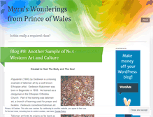 Tablet Screenshot of fromprinceofwales.wordpress.com