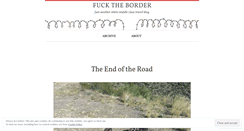 Desktop Screenshot of fucktheborder.wordpress.com