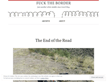 Tablet Screenshot of fucktheborder.wordpress.com