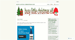 Desktop Screenshot of busylittlechristmaself.wordpress.com