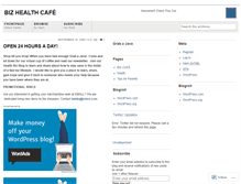 Tablet Screenshot of bizhealthcafe.wordpress.com