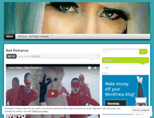 Tablet Screenshot of ladygaga01.wordpress.com