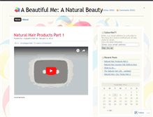 Tablet Screenshot of anaturalbeauty.wordpress.com